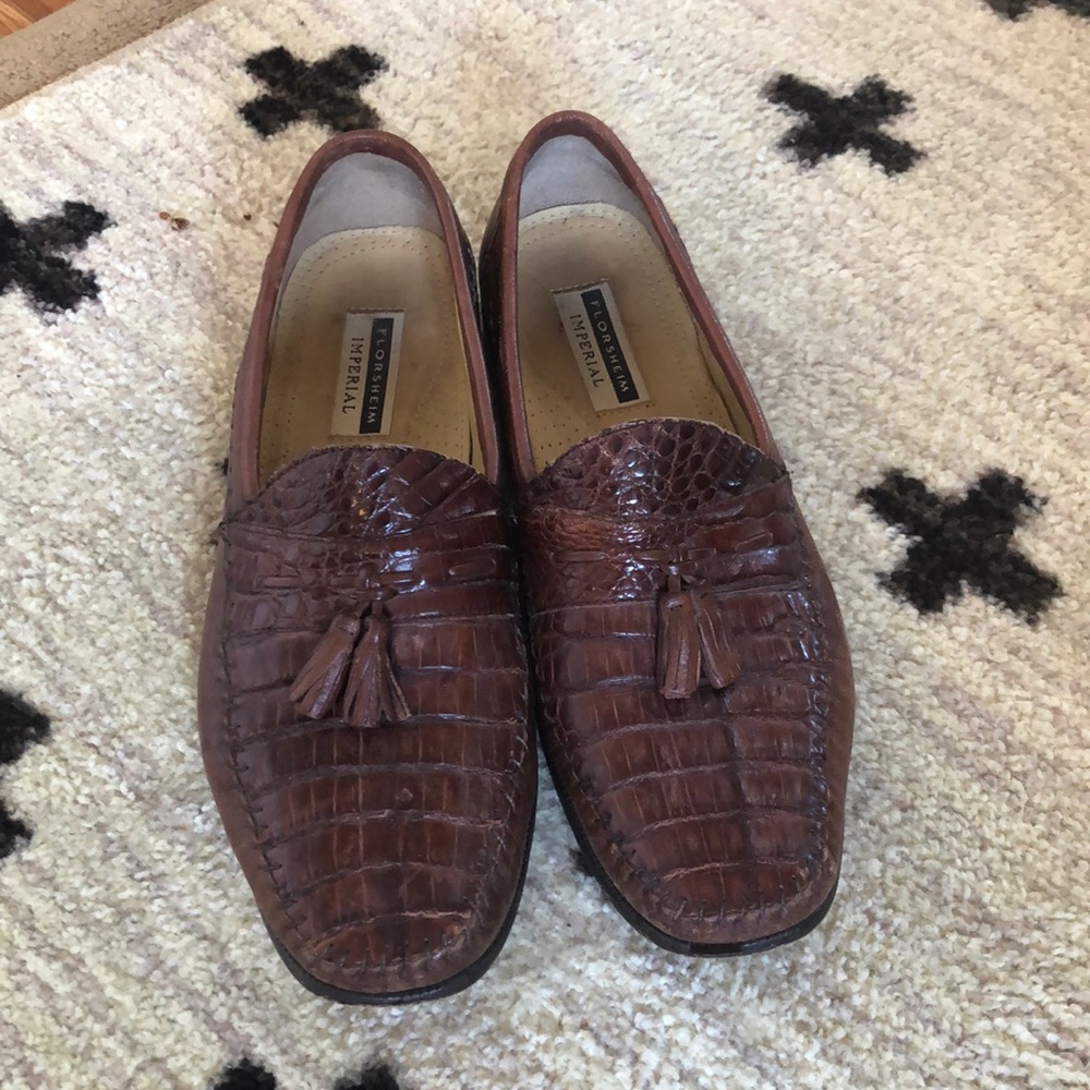 Florsheim Men’s Loafer, Genuine Aligator Leather